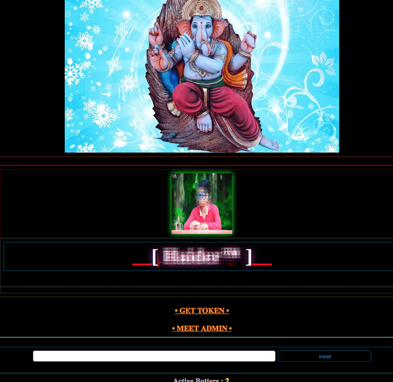 Facebook bot screenshot