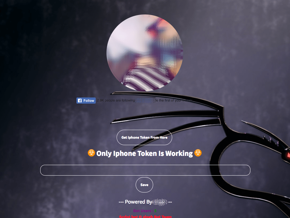 Facebook bot screenshot