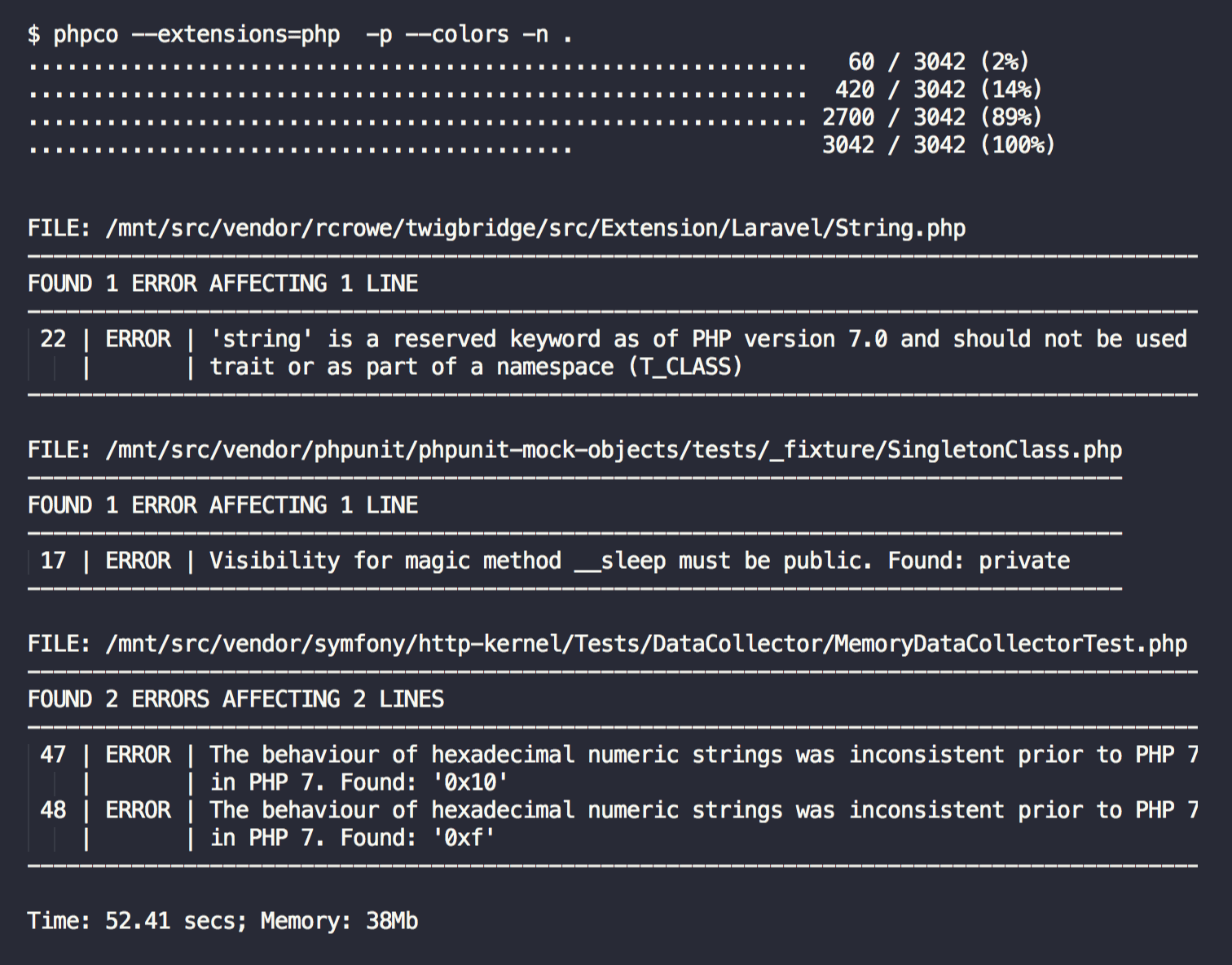 run php compatibility check